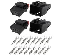 eMagTech 2 Set 4 Pin Rail Light Maintenance Plug Connectors 7N0972704 Compatible with VW Compatible with Audi Compatible with Skoda
