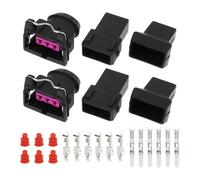 eMagTech 2 Sets 3 Pin Automotive Sensor Connector Kit DJ7031-3.5-11/21 Replace OEM 443906233 Compatible with Bosch EV1