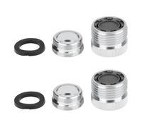 eMagTech 2 Sets Faucet Adapter Kit 24mm to 22mm M22 Female to 3/4 GHT Compatible with Standard 3/4 inch Garden Hoses