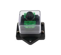eMagTech 2-Way Blade Fuse Box (2pcs) with 4x 30A Blade Fuse, 6V-24V DC, Plastic, Chassis Mount