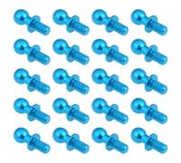 eMagTech 20x Blue M3 Aluminum Ball Head Screws Compatible with Ta-Miya TT01/02 RC Remote Control Car