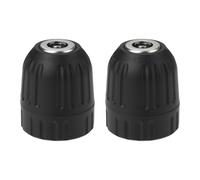 eMagTech 2pcs 0.8-10mm Keyless Drill Chuck Adapter 3/8"24UNF for Power Drill Conversion