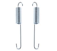 eMagTech 2pcs 120mm Length Motorcycle Motorbike Silver Kickstand Return Spring Metal Foot Kickstand Side Stand Spring Strong Rebound