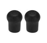 eMagTech 2pcs 19mm PVC Fishing Rod Butt Cap Protector Cap End Suitable for Fishing Rod Building Repairs Diy Fishing Rod Ends Black 45.5x35mm