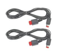 eMagTech 2Pcs 3m Sensor Bar Extension Cable Compatible with Wii Compatible with Wii U Controller Console