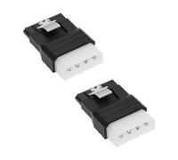 eMagTech 2Pcs 4-Pin Molex to Sata Power Adapter Molex IDE 4-Pin Male to SATA 15Pin Female Adapter Converter for Connecting SATA Power Cables