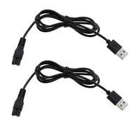 eMagTech 2Pcs 5V Shaver Trimmer USB Charger Cable Replacement Part Compatible with Brio Beardscape Hair Shaver Trimmer Power Cord and Other Shaving Tools