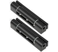 eMagTech 2pcs 92mm UPVC Door Hinges 0 Degree Profile Pencil Hinge K3282 CL240-1 Black