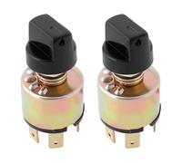 eMagTech 2pcs Air Conditioning 3 Speed Blower Switch 12V 24V AC Control Plastic Rotation Knob 3 Speed Rotary Fan Switch for Cars Trucks