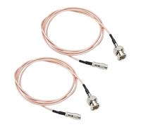 eMagTech 2pcs BNC Male to DIN 1.0/2.3 Male SDI Cable 1m RG179 Coaxial Cable Male Coaxial Extension Cable Compatible with Blackmagic Video Assist