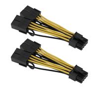 eMagTech 2pcs Graphics Card Power Cable 18AWG Tin-plated Copper CPU 8 Pin Male to Dual P-CIE 8 Pin Female Cable 030-0571-000 Compatible with Tesla K80 M40 M60