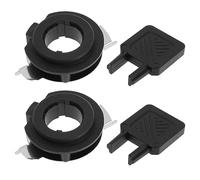 eMagTech 2PCS H7 LED Headlight Bulb Adapter with H7 Adapter Installtion Key H7 Retainer Holder Socket Base Bracket Mounting Clips Headlight Assemblies