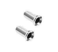 eMagTech 2pcs Kitchen Sink Strainer Screw Thicken 304 Stainless Steel Strainer Waste Threaded Screw Connector M12×25mm Sink Bolt Screw for Wash Basin Strainer Plug