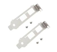 eMagTech 2Pcs Low Profile Bracket Compatible with Intel X520-DA2 X520-SR2 E10G42BTDA E10G42BFSR 10GbE Dual-Port SFP+ Network Adapter Cards
