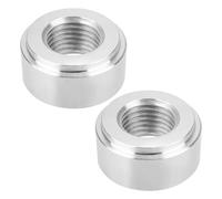 eMagTech 2pcs M14 x 1.5mm Metric Weld Bungs Aluminum Suitable for Car Intercooler Pipe Intake Manifold Fuel Tank Silver