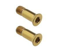 eMagTech 2pcs Titanium Alloy Fixing Screws Bicycle Rear Derailleur Bolt Bicycle Derailleur Guide Wheel Fixing Screw for Road Bike Mountain Bike, Gold