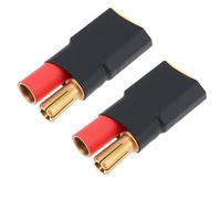 eMagTech 2pcs XT60 Male to 5.5mm Bullet Banana Adaptor for RC LiPo Charging