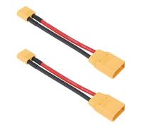 eMagTech 2pcs XT90 Male to XT60 Male Wire Adapter 2Pin Male Cable Connector Adapter 12AWG for RC Model Drone Lipo ESC