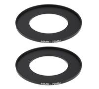 eMagTech 2x Aluminum Alloy Lens Filter Adapter Ring 46mm to 72mm Male Female Thread for Camera Lens Filters