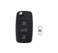 eMagTech 3 Buttons Remote Key 4D0837231A Folding Key Compatible with Audi A3 A4 A6 A8, 433MHZ ID48(Without Batteries)