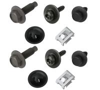 eMagTech 38Pcs Undertray Under Engine Cover Fixing Clip Kit N0195306 Compatible with VW Caddy 2k 2004-2020 N0195307 N90533301