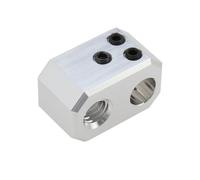 eMagTech 3D Printer Heater Block Nickel Plated Copper Alloy High Temperature Heating Block with M3 Flat Head Screws Compatible with Prusa I3 MK4 MK3.9 XL