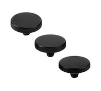 eMagTech 3pcs Black Aluminum Shutter Release Button Concave Convex Flat Compatible with Fujifilm Compatible with Canon