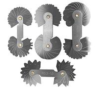 eMagTech 4 Pack Stainless Steel R0.3-1.5/ R1-6.5/ R7-14.5/ R15-25 Radius Fillet Gauge for Tool and Die Makers Check