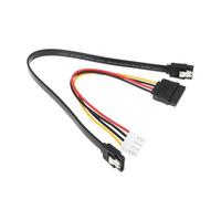 eMagTech 4 Pin HDD Power Cable with SATA 3.0 Data Cable Compatible with Hikvision Compatible with HiLook NVR Systems
