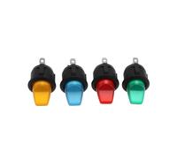 eMagTech 4PCS 12V Car Toggle Switch with LED Lighting 6A Suitable for Vintage Vehicles Cars Trucks and Tractors