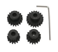 eMagTech 4pcs 5mm Steel M1 14T 16T 18T 20T Pinion Gear Set with Screws Wrench Compatible with Arrma Senton Kraton 6S RC Vehicles Truck Buggy