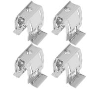 eMagTech 4pcs Car Interior Roof Handle Fixing Iron Clip 21x18mm Compatible with Audi A4 B8 B9 A6 C6