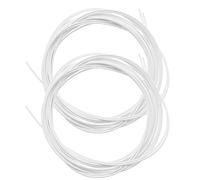 eMagTech 4Pcs Twist Lock Shoelaces Replacement Compatible with BOA Compatible with Engelbert Strauss Compatible with Shimano Elastic Locks Shoe Laces White