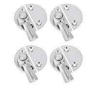 eMagTech 4x Chrome Plated Rotary Press Buckles 47x18x28.5mm for Trailer Bus Truck Van Cabin Door Retrofit