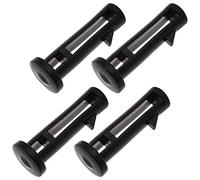 eMagTech 4x Wheelie Bin Lid Hinge Pins 60mmx15mm Black Plastic Fit for 120/240 Liter Outdoor Trash Pin Wheelie Trash Bins