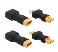 eMagTech 4x XT30 Connector to Deans T Plug Male Female Adapter Compatible with RC Model Drones No Wires