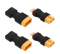 eMagTech 4x XT60 Connector to Deans T Plug Male Female Adapter Compatible with RC Model Drones No Wires