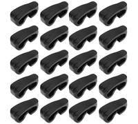 eMagTech 50 Pack Bungee Cord Hooks Elastic Rope End Clips 20.8 x 8.3 mm 5 mm Bayonet for Tent Tarp Backpack