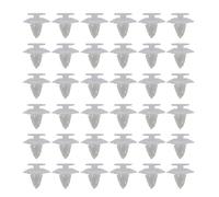 eMagTech 50pcs 1038008 Bumper Clips Fixings Fastener Plastic Trim Clips Front Rear Plastic White Compatible with Ford Ka 1996-2008