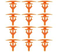 eMagTech 50pcs Car Front Door Sealing Strip Sealing Clip Fixing Buckle Hole 6mm Compatible with Jaguar XF Car Fastener Fixing Clip,Orange