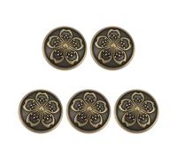eMagTech 5Pcs 24mm Antiqued Metal Buttons Shank Sew On Buttons for Clothing Blazers Sports Jackets Bronze