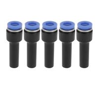eMagTech 5Pcs Push Fit Stem Reducer 8mm to 6mm Push to Connect Plastic Plumbing Fitting 38.9x13.2mm for Various Gas Sources Various Pneumatic Systems