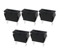 eMagTech 5PCS Standard Blade Fuse Holder Panel Surface Mount Blade Fuse Seat for Car Van Motorcycle Motorhome Scooter Quad Boat Marine Tractor 12V 30A