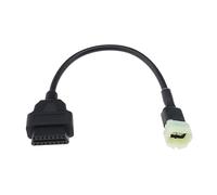 eMagTech 6 Pin to OBDII 16 Pin Adapter Cable 6Pin OBD2 Diagnostic Cable Compatible with J1962 Interface Compatible with KTM Motorcycle Diagnostics Motorbike Accessories 33cm
