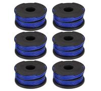 eMagTech 6Pcs Spool Line Cord Trimmer Strimmer Spool & Line Compatible with Black & Decker Reflex Plus GL350 GL500 GL546SC 65x30mm
