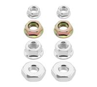 eMagTech 8pcs SBD Chainsaw Bar Nuts, Compatible with Stihl, Echo, Homelite, Husqvarna, Poulan, Poulan Pro, Craftsman and More, M6 x 1mm, M8 x 1.25mm (Short, Tall), 5/16-18, Stainless Steel, Hex Nuts