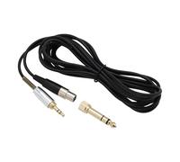 eMagTech Audio Upgrade Cable 3m Mini-XLR to 3.5mm & 6.35mm Audio Cable TPE Headphones Extension Cord Compatible with AKG K240 Q701 K702 K141 K171 M220