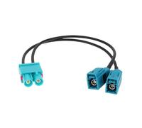 eMagTech Car Radio Antenna Adapter Cable Dual FAKRA(Z) to 2 FAKRA Compatible with VW Compatible with Audi Since 2008
