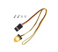 eMagTech Car Truck RC LED Light Rotating Flashing Lamp Lighting Compatible with 1/8 1/10 1/12 RC Model Car HSP SCX10 1/14 RC Car 11x15mm, Yellow
