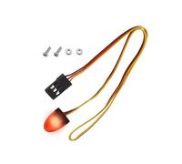 eMagTech Car Truck RC LED Light Rotating Flashing Lamp Lighting Compatible with 1/8 1/10 1/12 RC Model Car HSP SCX10 1/14 RC Car 11x15mm, Red